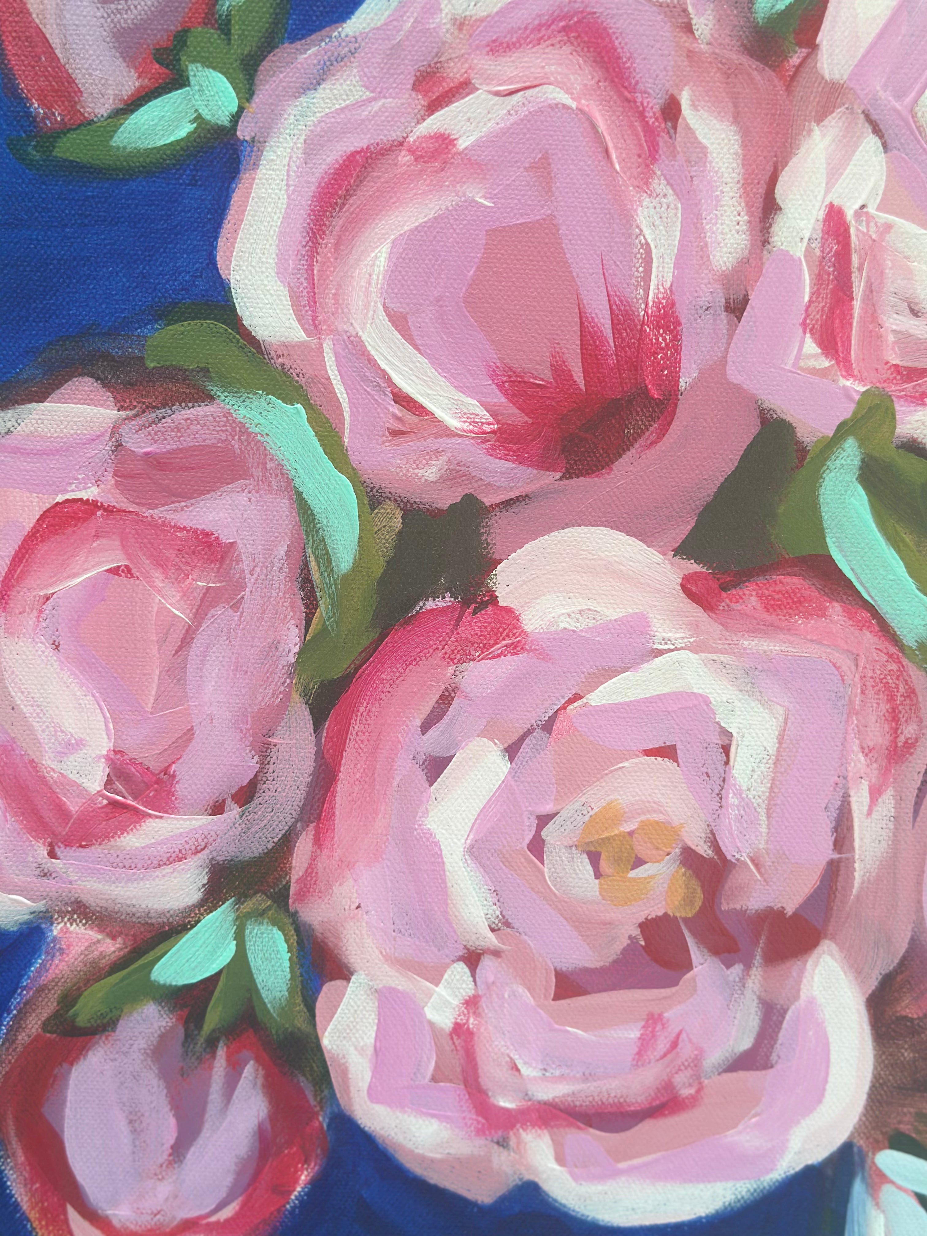 “Whispers of Pink”  20 x 20 acrylic painting on canvas