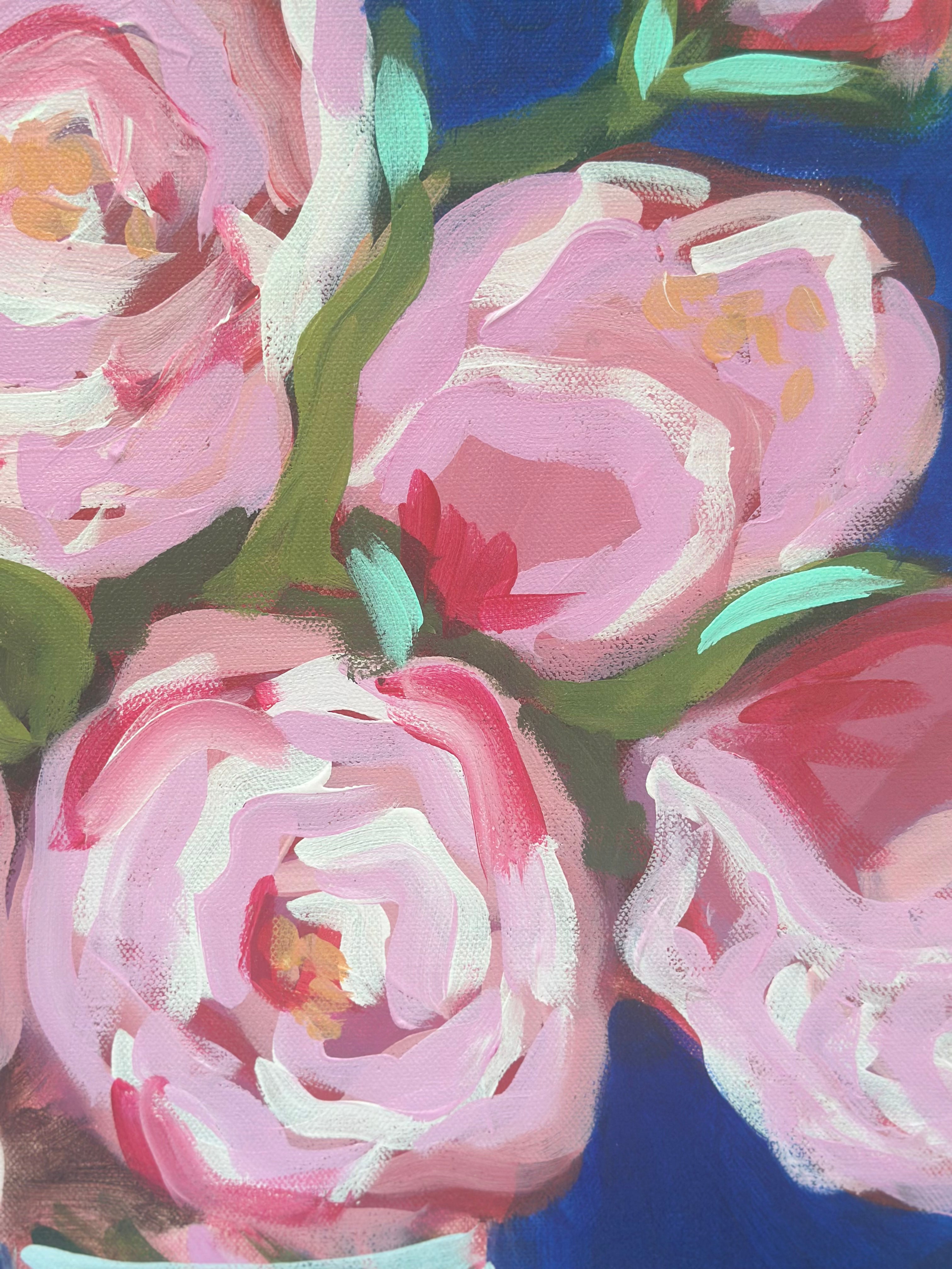 “Whispers of Pink”  20 x 20 acrylic painting on canvas